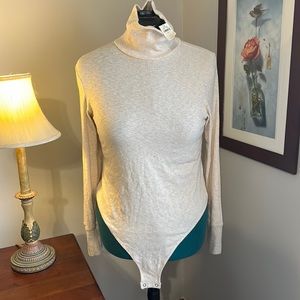 NWT Cream Aerie Turtleneck Bodysuit